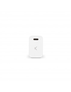 Cargador inalámbrico MagCharge Ksix para iPhone 12 y post, compatible  MagSafe, Power Delivery, 1m, Cargador red 20W, Blanco
