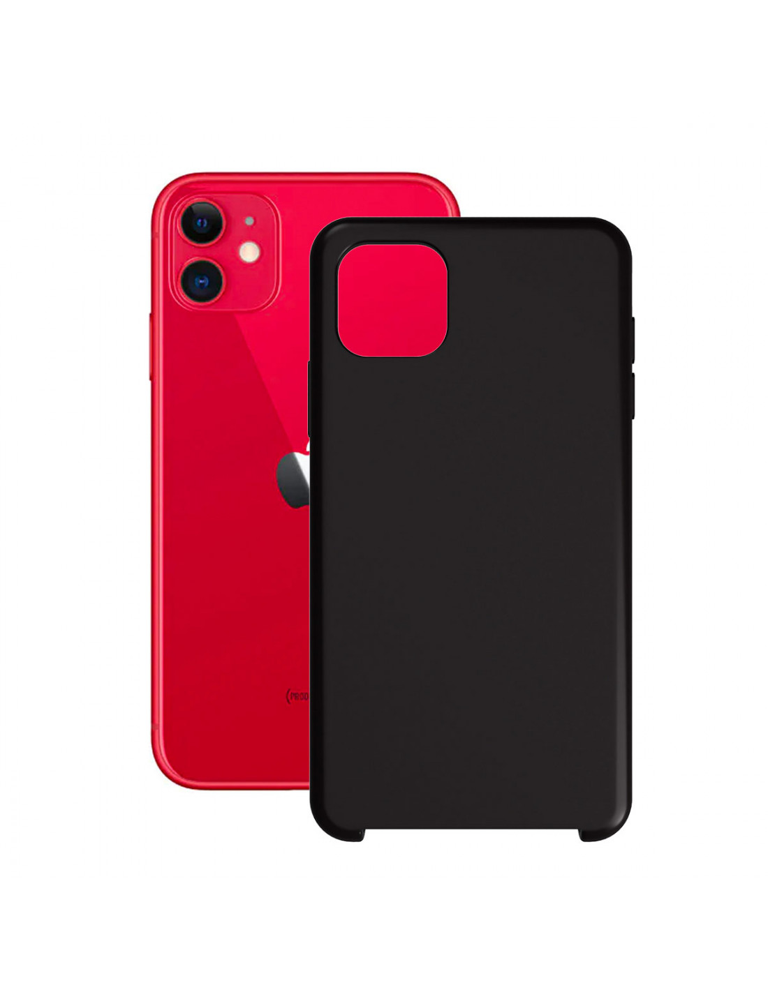 Carcasa Iphone 13 Pro TPU Borde reforzado con soporte Rojo - La Carcasa