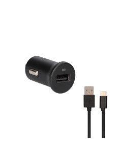 Chargeur USB pour Voiture + Câble Lightning MFi KSIX Apple-compatible 2.4 A