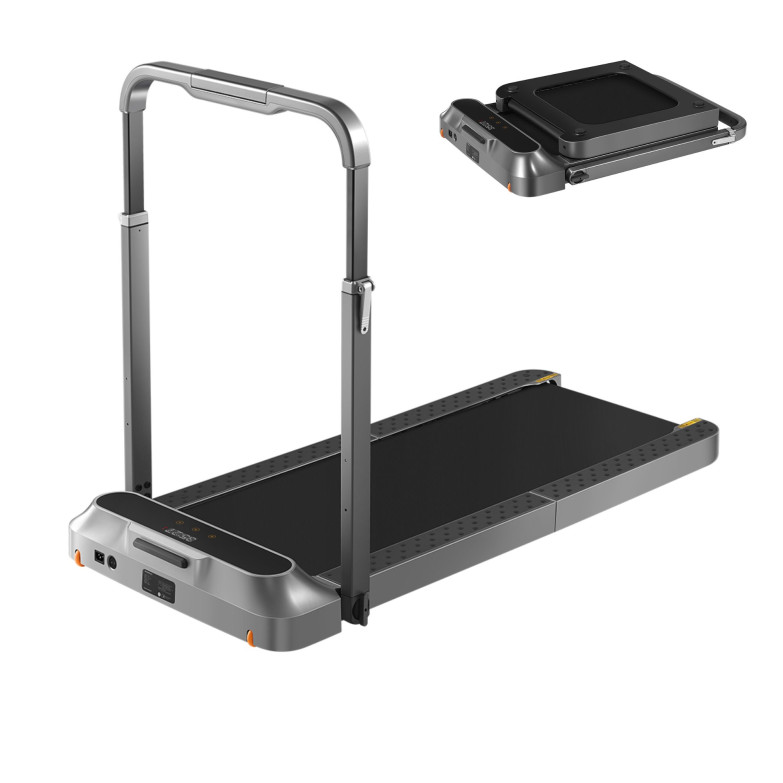 R2B Kingsmith Connected, 12km/h, Foldable Tradmill, Foot Control Speed, With screen support, Black