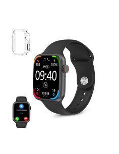 Interchangeable silicone strap compatible with Apple Watch 42/44/45mm and Ksix  Urban 4 y Urban Plus, White