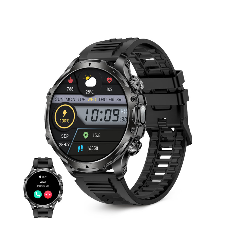 Smartwatch with microphone and speaker on sale